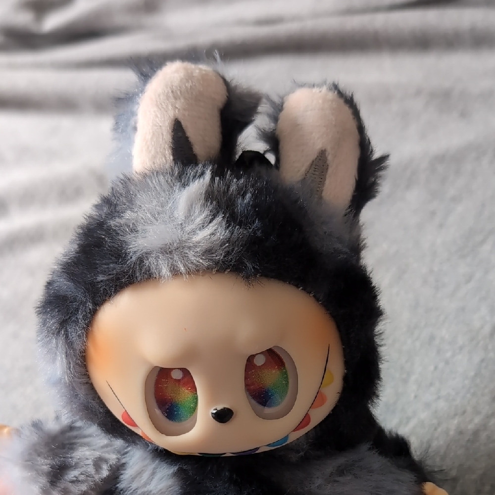 Pop Mart Gray and Black Plush Toy - Picture 2 of 3